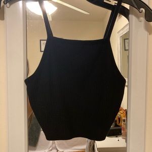 Black crop top